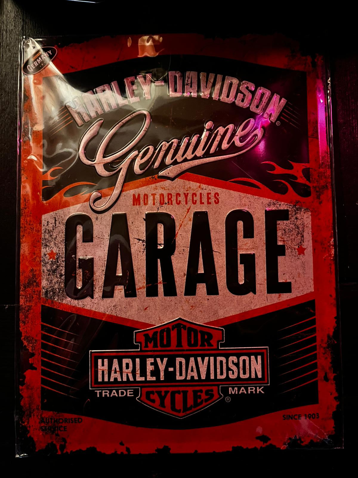 Diverse originele Harley Davidson Signs 30x40cm