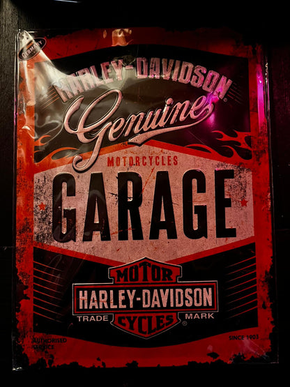 Diverse originele Harley Davidson Signs 30x40cm