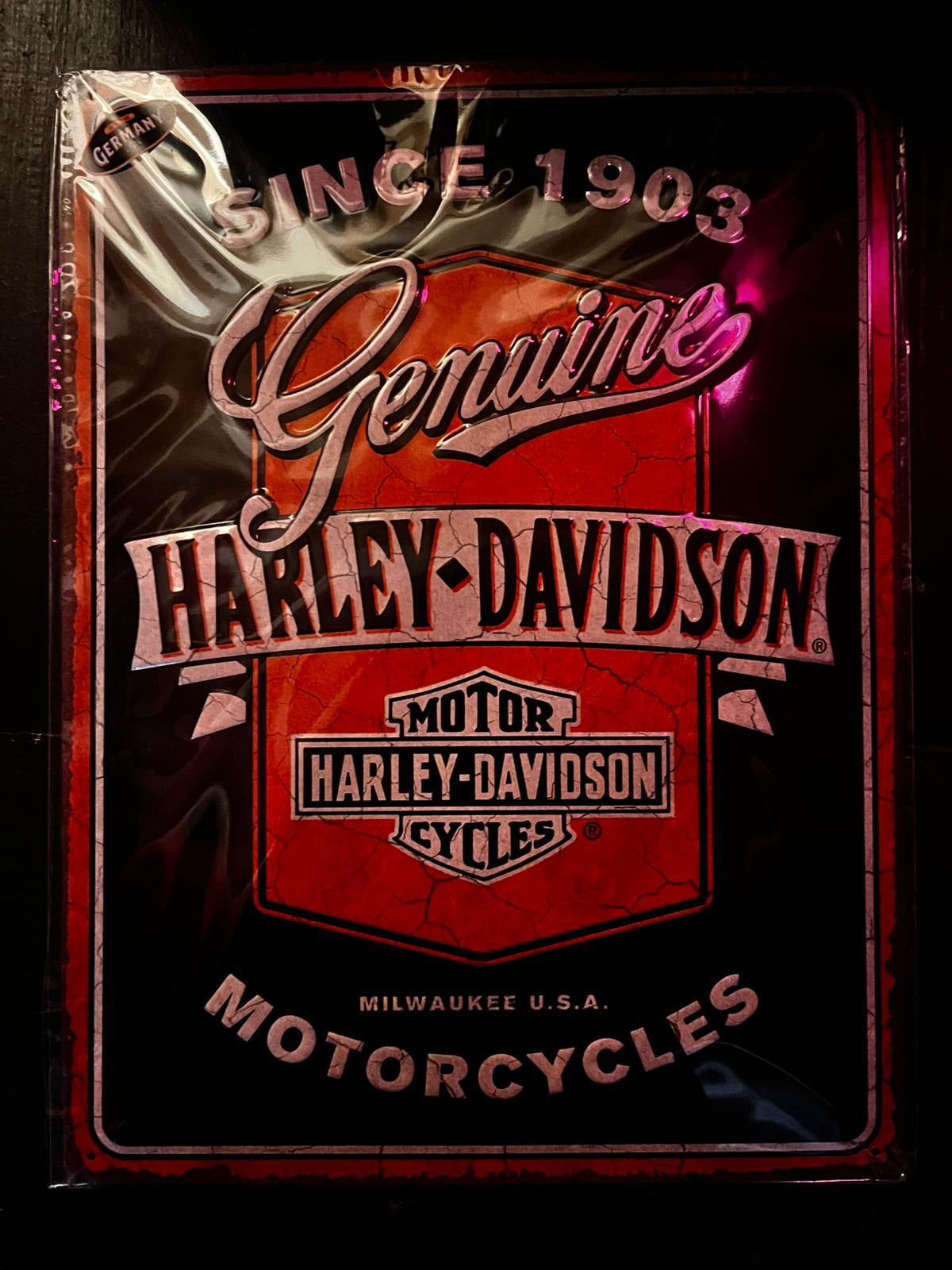 Diverse originele Harley Davidson Signs 30x40cm