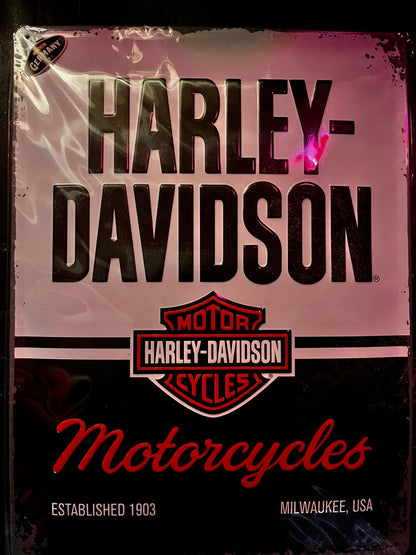 Diverse originele Harley Davidson Signs 30x40cm